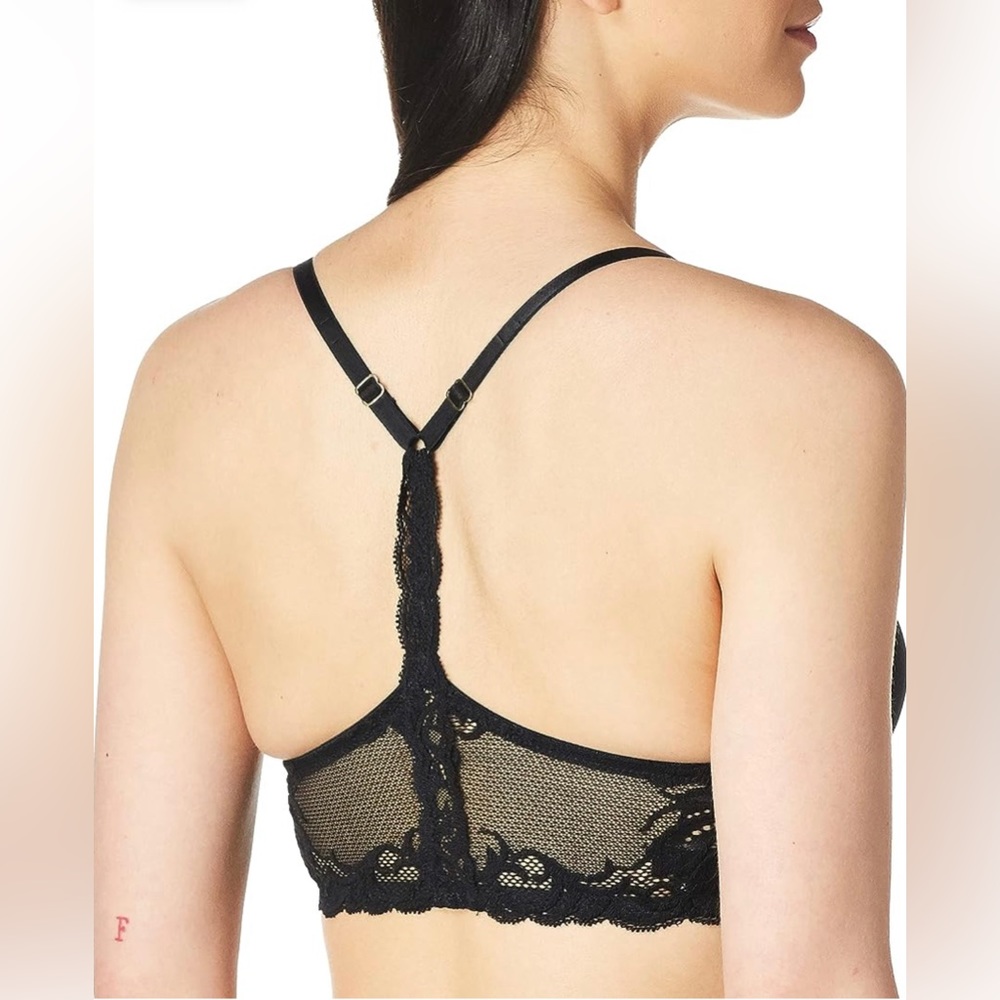 Natori Women's Feathers Front Close Racerback T-Back 34DDD Bra 735023 - Picture 3 of 7